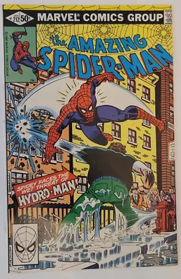 Buy The AMAZING SPIDER-MAN #212 1st APP. OF HYDRO-MAN 1980 • 31.60£