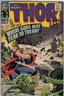 Buy Thor 132 - 1966 - 1st Ego - Kirby - Fine/Very Fine REDUCED PRICE • 59.99£