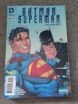 Buy New 52 Batman Superman 14 (2014) Selfie Variant • 1.75£