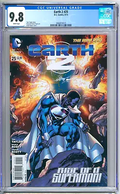 Buy Earth 2 #25 CGC Graded 9.8 NM/MT 1st Cover Val-Zod DC Comics 2014 • 171.90£