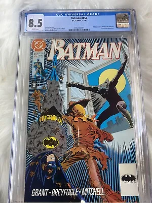 Buy 1990 Batman 457 CGC 8.5 1st App Of Tim Drake As Robin Scarecrow Cover RARE • 120.08£
