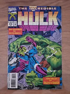 Buy Incredible Hulk (1962 1st Series) Issue 419 • 2.25£