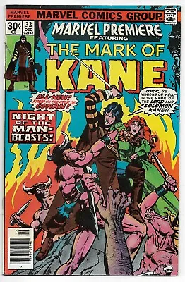 Buy Marvel Premiere Featuring The Mark Of Kane #33 Thomas Chaykin VFN 1976 • 10.99£