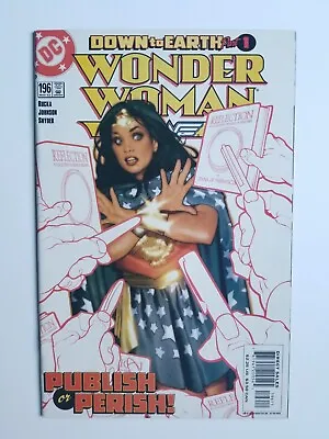 Buy Wonder Woman #196 (2003 DC Comics) Adam Hughes Cover ~ Solid Copy FN/VF • 7.89£