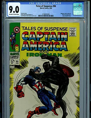 Buy Tales Of Suspense #98 CGC 9.0 1968 Silver Age Marvel Amricons K29 • 476.60£
