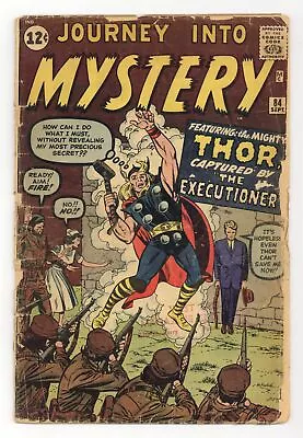 Buy Thor Journey Into Mystery #84 FR/GD 1.5 1962 1st App. Jane Foster • 347.79£