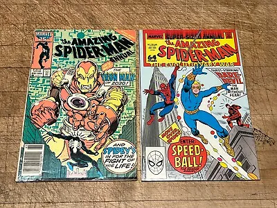 Buy The Amazing Spider-Man Annual #20 22 1988 Marvel Comics Book Speedball Iron Man • 4£