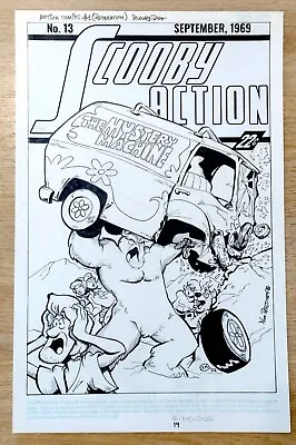 Buy Scooby Action: Action Comics #1 Cover Recreation HB Style Original Cover Artwork • 224.39£