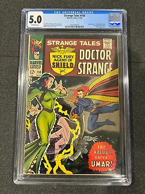 Buy Strange Tales #150, CGC 5.0, 1st John Buscema At Marvel, 1st Umar, Marvel 1966 • 119.92£