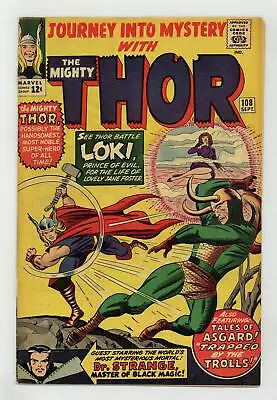 Buy Thor Journey Into Mystery #108 FN- 5.5 1964 • 86.72£