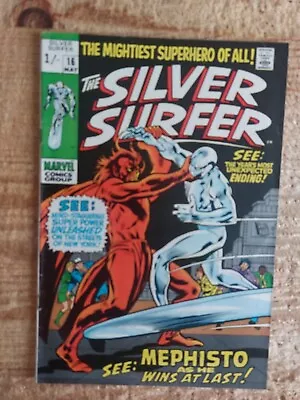 Buy Silver Surfer #16 Vol 1 1970 Early Mephisto Appearance FINE+ • 54.99£
