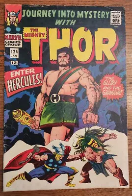 Buy Journey Into Mystery With The Mighty Thor #124 Marvel Comics 1966 - FN • 51.44£
