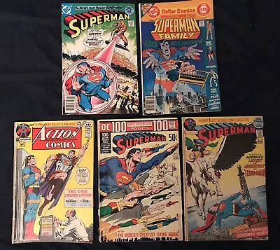Buy NEAL ADAMS SUPERMAN & ACTION Lot Of 5 Comics: #249, 252, 308, 404, 183...AVG VG • 30.17£
