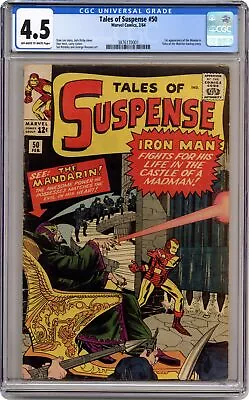 Buy Tales Of Suspense #50 CGC 4.5 1964 3876170001 1st App. Mandarin • 399.26£