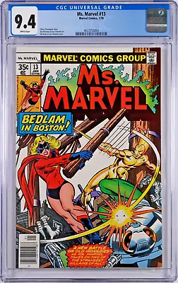 Buy Ms. Marvel #13 CGC 9.4 (Jan 1978, Marvel) Gil Kane, 1st Sapper & Golden Blade • 40.18£