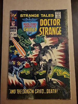 Buy Strange Tales #163 VG/FN 1st App Of Clay Quartermain Jim Steranko Marvel 1967 • 23.71£