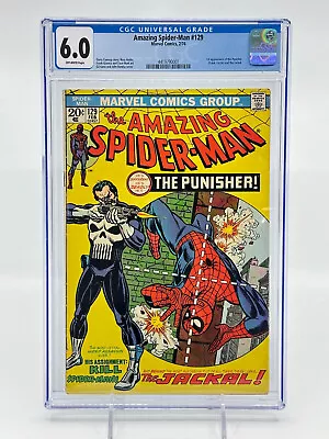 Buy Amazing Spider-Man #129 CGC 6.0 Off-White Pages 1st Frank Castle Punisher • 948.72£
