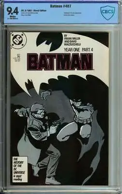 Buy Batman #407 Cbcs 9.4 White Pages // Part 4 Of Year One Storyline 1987 • 47.51£
