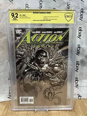 Buy Dc Comics Action Comics #845(2007) Cbcs 9.2 Signed Kubert Geoff John’s Not Cgc • 63.54£