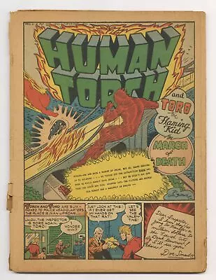 Buy Human Torch Comics #5A Schomburg Summer Coverless 0.3 1941 • 458.55£