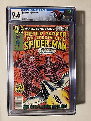 Buy Spectacular Spider-Man #27 CGC 9.6 1st Frank Miller Daredevil Art. Masked Maraud • 123.53£