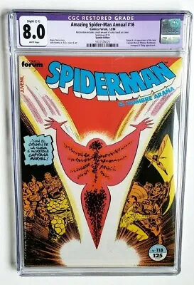 Buy Amazing Spider-man Annual #16 Cgc 8.0 +restored Spanish Ed!+  1st App M Rambeau  • 28.97£