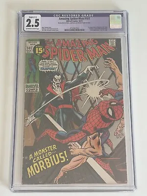 Buy Amazing Spider-Man #101 CGC 2.5 | 1st Appear Morbius! Last 15 Cent Spidey Issue! • 158.31£