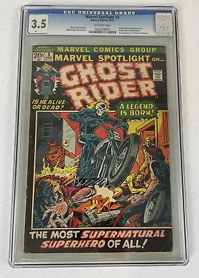 Buy CGC 3.5 Marvel Spotlight #5 1972 1st First Appearance Ghost Rider Johnny Blaze • 791.80£
