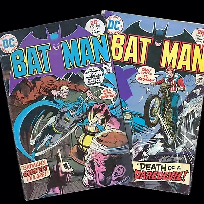 Buy BATMAN Vol 36 #264 #265 June July 1975 Bronze Age DC Cents Death Of A Daredevil • 4.75£
