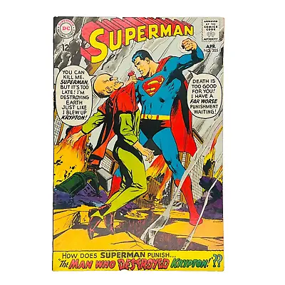 Buy Superman #205 DC Silver Age 1968 Comic Book Neal Adams Art High Grade • 16.08£