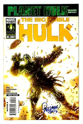 Buy Incredible Hulk #105 Planet Hulk Signed Carlo Pagulayan Marvel Comics • 11.24£