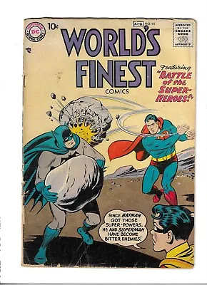 Buy WORLD'S FINEST # 95 Fair/Good [1958] DC 10 Cents Issue • 29.95£