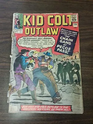 Buy Kid Colt Outlaw #118 Fr/g (1.5) September 1964 Western Cowboy Marvel Comics* • 5.99£