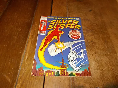 Buy Silver Surfer #15  Marvel 1970 Bronze Age 1/- Lee, Buscema Fantastic Four FN/VFN • 59.95£