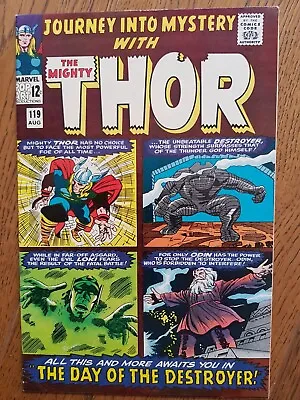 Buy Marvel Journey Into Mystery / Thor 119 ( 1st App.warriors Three ) Key Fn+/vfn- • 68£