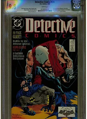Buy Detective Comics Batman #598 Cgc 9.8 Mint White Pages 1989 80 Pages Giant • 67.16£