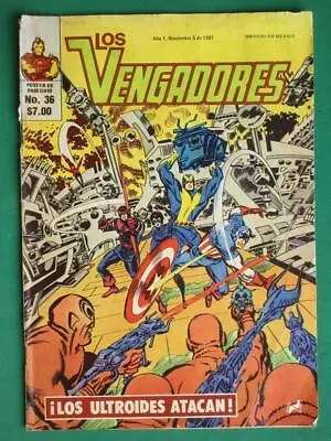 Buy AVENGERS #36 THE ULTROIDS ATTACK Captain America SPANISH MEXICAN NOVEDADES • 15.93£