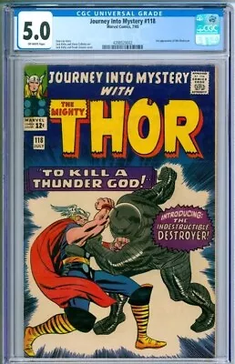 Buy Journey Into Mystery #118    CGC Graded  5.0     1st Appearance Of The Destroyer • 87.94£