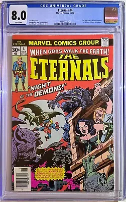 Buy Eternals #4 - 1976 - Jack Kirby Cover Art - 2nd Appearance Of Sersi - CGC 8.0 • 50£