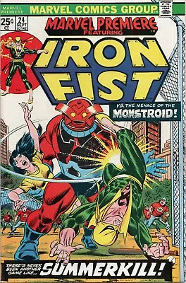 Buy MARVEL PREMIERE  #24y  (  FN/VF  7.0   )  24TH ISSUE  IRON FIST  1ST SERIES • 11.82£