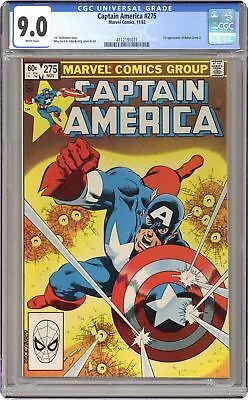 Buy Captain America #275 CGC 9.0 1982 4112191011 1st App. Second Baron Zemo • 70.36£