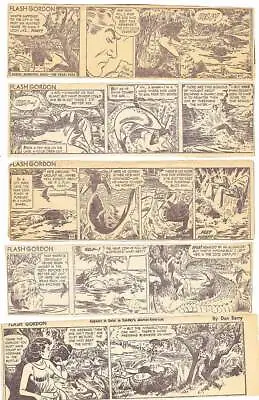 Buy 114 Daily FLASH GORDON Newspaper Comic Strips From 1954/55 - 2 Stories. • 31.77£