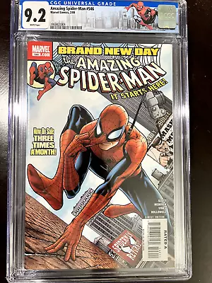 Buy Amazing Spider-Man #546 Marvel 2008 1st App Freak & Bill Hollister CGC 9.2 • 11.86£