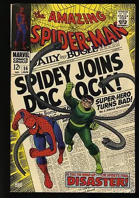 Buy Amazing Spider-Man #56 FN/VF 7.0 Doctor Octopus Appearance! Romita Cover! • 82.22£