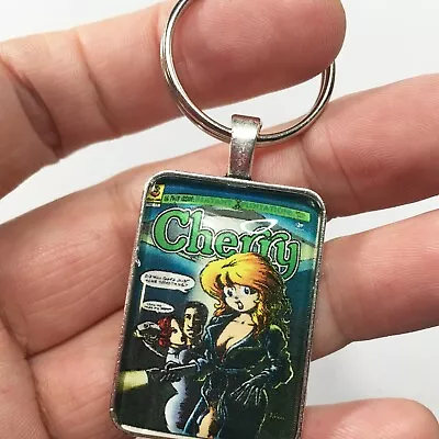 Buy Cherry #22 Cover Pendant With Key Ring And Necklace X-FILES Parody Comic Poptart • 12.29£