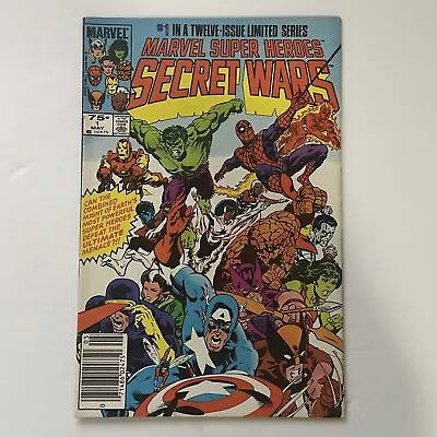 Buy Marvel Super Heroes Secret Wars 1 Blue Galactus Error Marvel Copper Age 1984 • 51.78£
