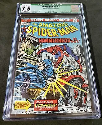 Buy Amazing Spider-Man #130 (1974) 🌟CGC 7.5🌟 1st Spider-Mobile; App By Doc Ock • 47.43£