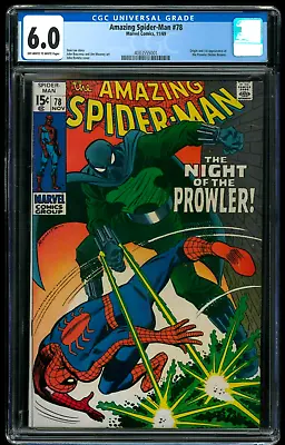 Buy Amazing Spider-Man 78 - CGC 6.0 (First Appearance Of Prowler) • 169.98£
