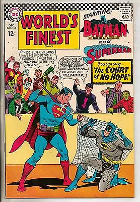 Buy DC Comics Worlds Finest #163 December 1966 Superman & Batman VF+ • 42£