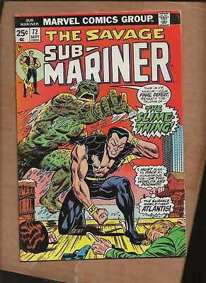 Buy Savage Sub Mariner #72  Namor  Marvel Last Issue Stamp • 8£